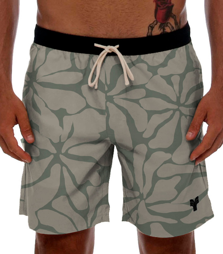 SWIM SHORTS MIST PALM